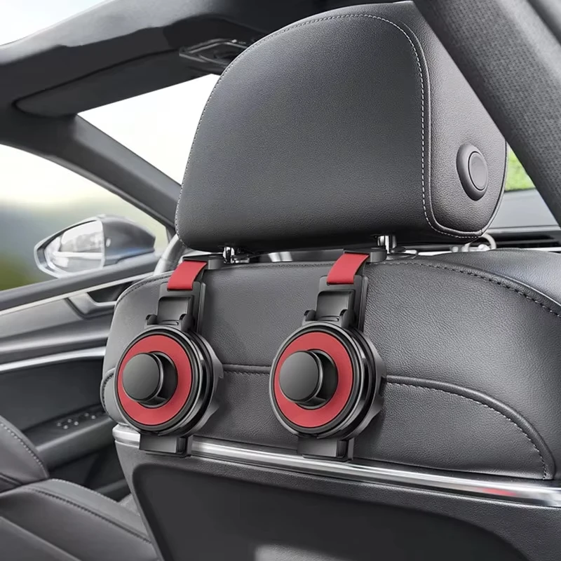 Car Seat Headrest Hook With Cup Holder Multi-Functional Organizer