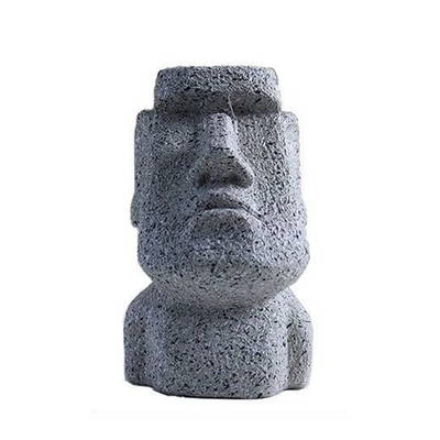 Moai Glasses Holder Resin Statue Easter Island Decor Desktop Accessory