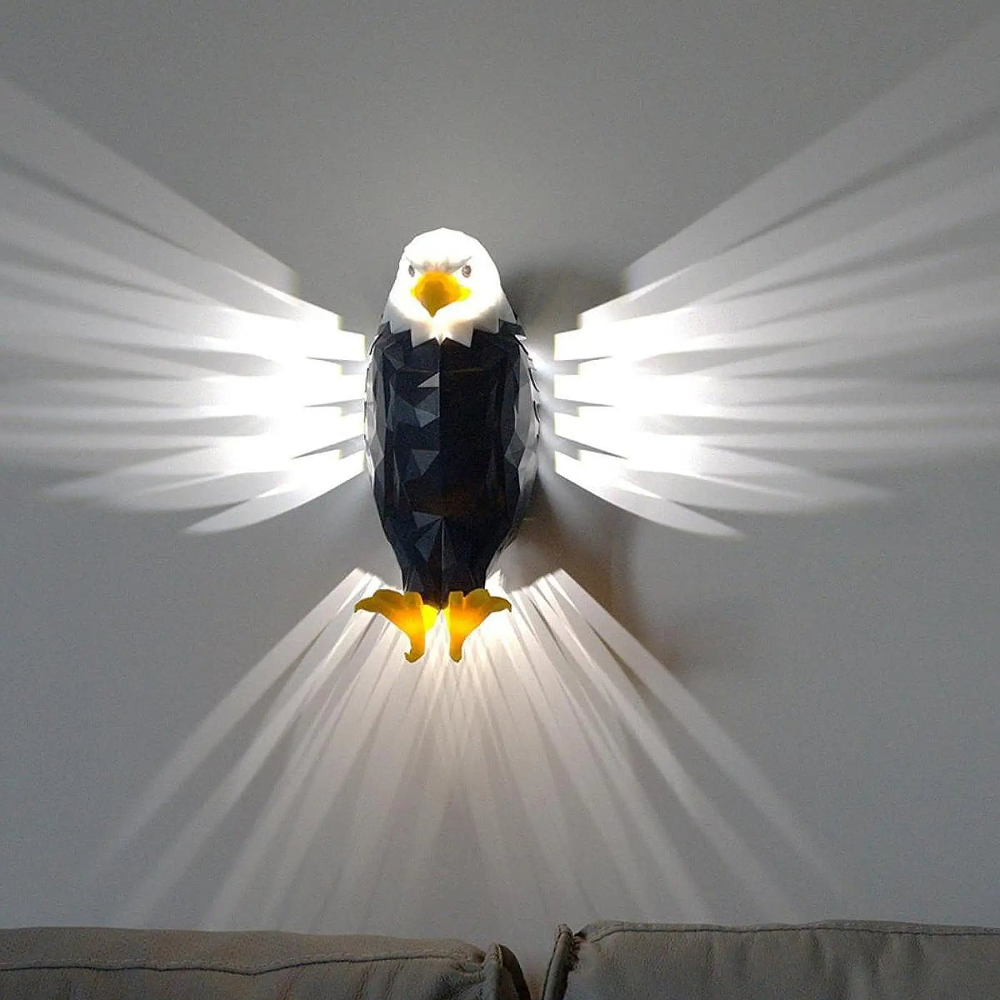LED Eagle Wall Lamp Decorative Night Light For Bedroom Hallway