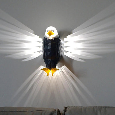 LED Eagle Wall Lamp Decorative Night Light For Bedroom Hallway