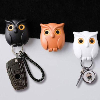 Owl Keychain Organizer Cute Entrance Decorative Holder