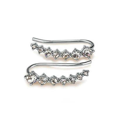 Seven Star Elegant Diamond Stud Earrings For Women