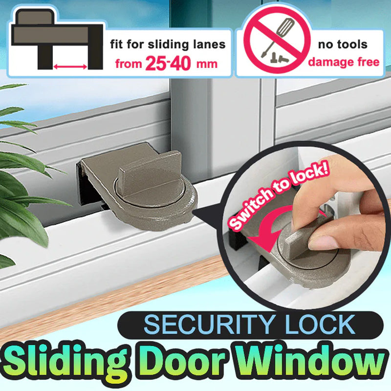 Sliding Door And Window Security Lock For Enhanced Safety And Protection