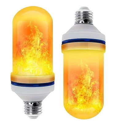 LED Flame Effect Bulb With Gravity Sensing For Realistic Ambiance