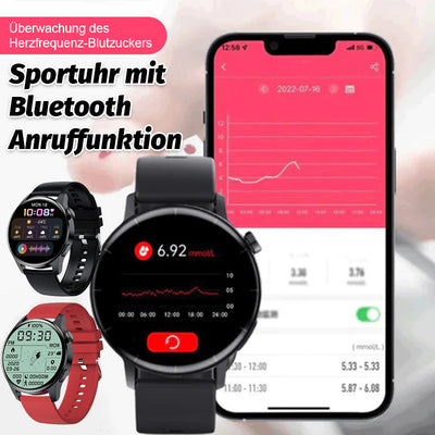 Heart Rate Blood Sugar Monitoring Watch With Bluetooth Call Function
