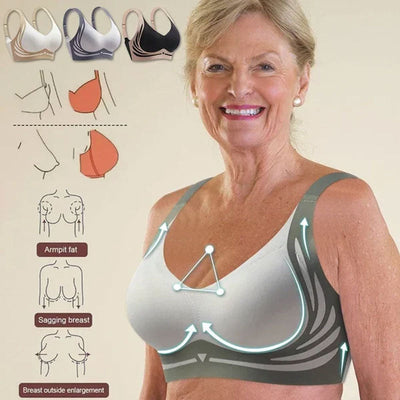 Wireless Push-up Bra Wireless Comfort No Sagging Support Bra