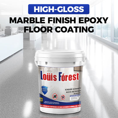 Epoxy Floor Coating With Glossy Marble Finish For Durable Protection