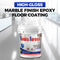 Epoxy Floor Coating With Glossy Marble Finish For Durable Protection
