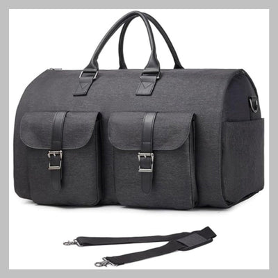 Convertible Duffle Garment Bag With Multiple Storage Compartments