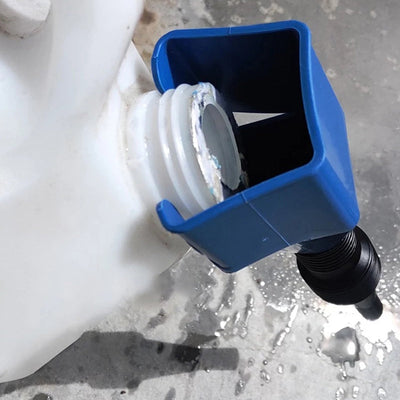 Retractable Fuel Funnel For Easy And Clean Fuel Transfer