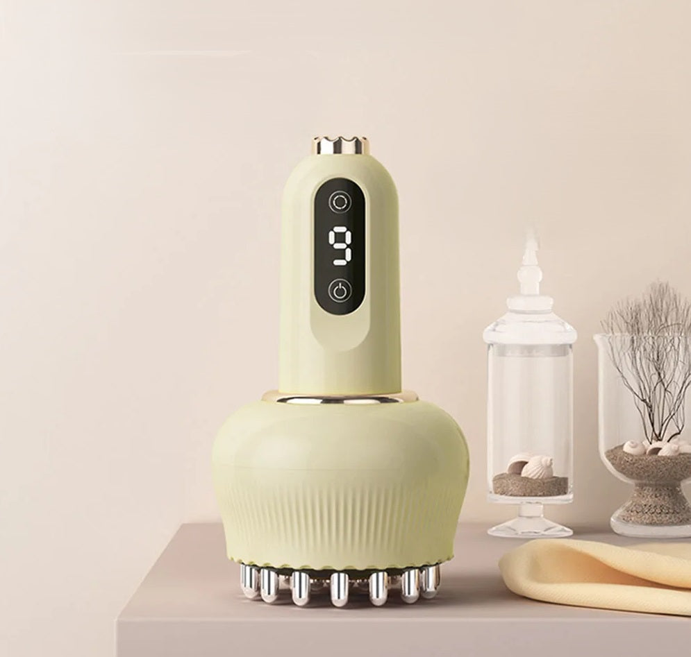 Rechargeable Gua Sha Cupping Massager Electric Meridian Therapy Tool