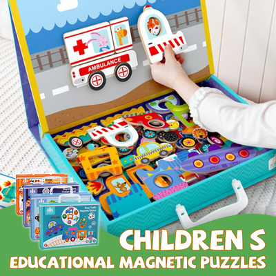 Children's Educational Magnetic Puzzles Learning Toy For Kids
