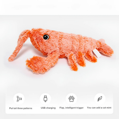Interactive Lobster Dog Toy Moving Pet Chew Play Fun