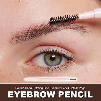 Double-Head Rotating Fine Eyebrow Pencil For Precise Shaping