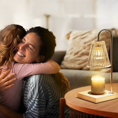Candle Warmer Lamp With Adjustable Timer And Dimmer Controls