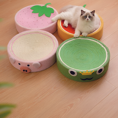 Sisal Cat Scratching Bed Durable Natural Fiber Lounge For Cats