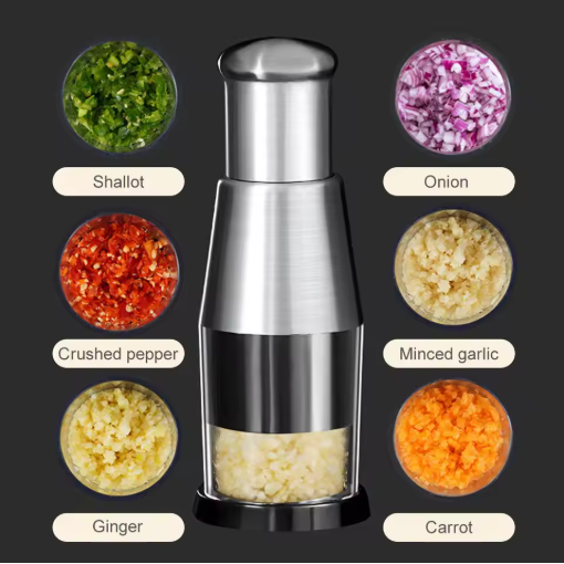 Garlic Chopper Efficient Manual Vegetable And Herb Cutter Tool