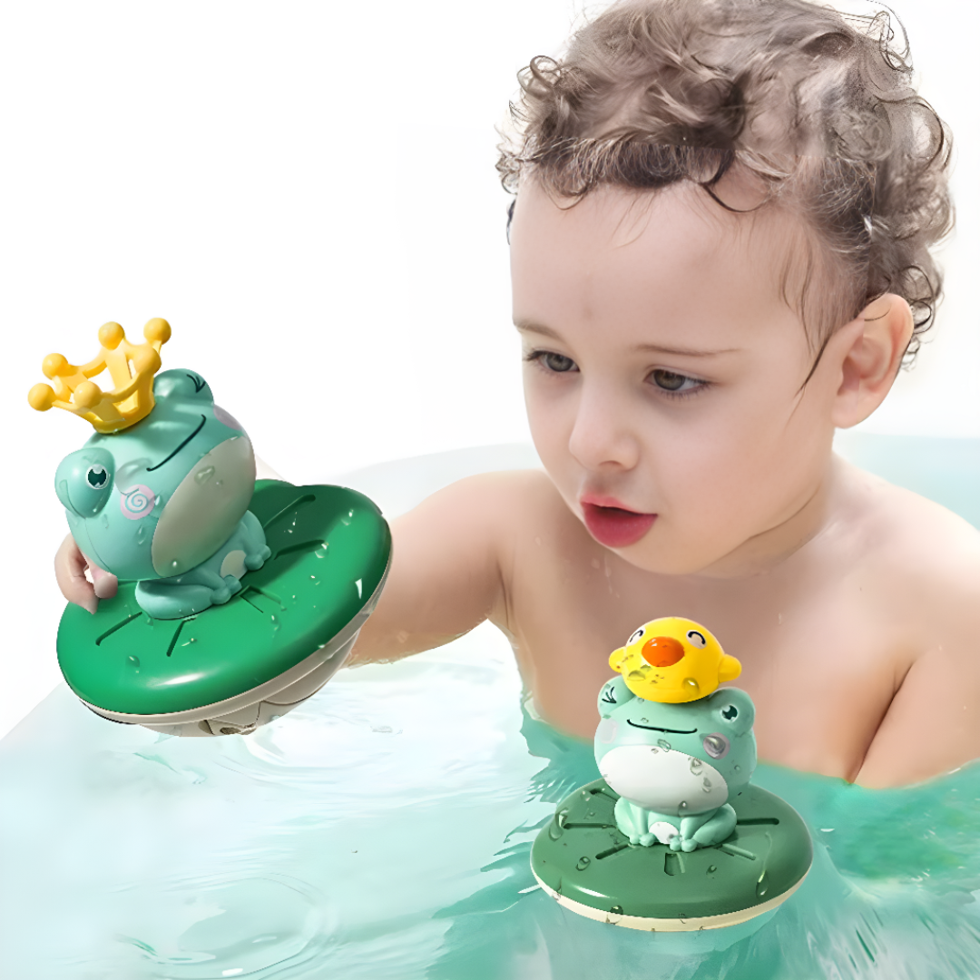 Floating Frog Bath Toy For Toddlers Fun Water Play