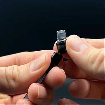 3-in-1 Magnetic Charging Cable Rotating Streamer Data Cable