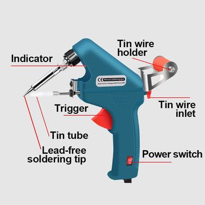 Pousbo 60W Manual Soldering Gun For Precision Electronics Repair