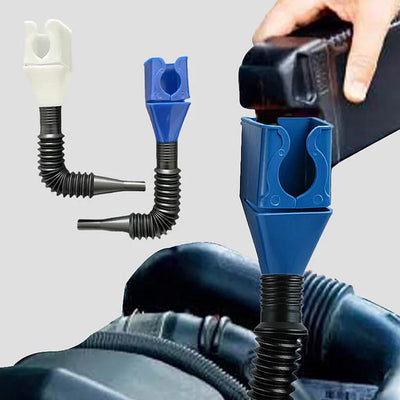 Retractable Fuel Funnel For Easy And Clean Fuel Transfer