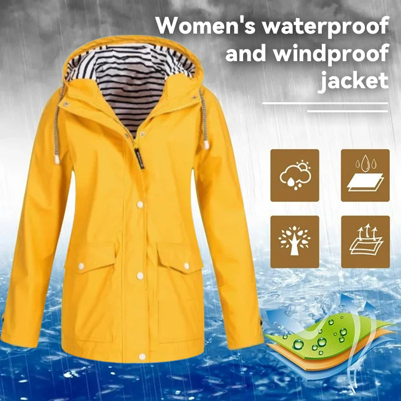 Waterproof And Windproof Jacket Lightweight Outdoor Raincoat For Men Women
