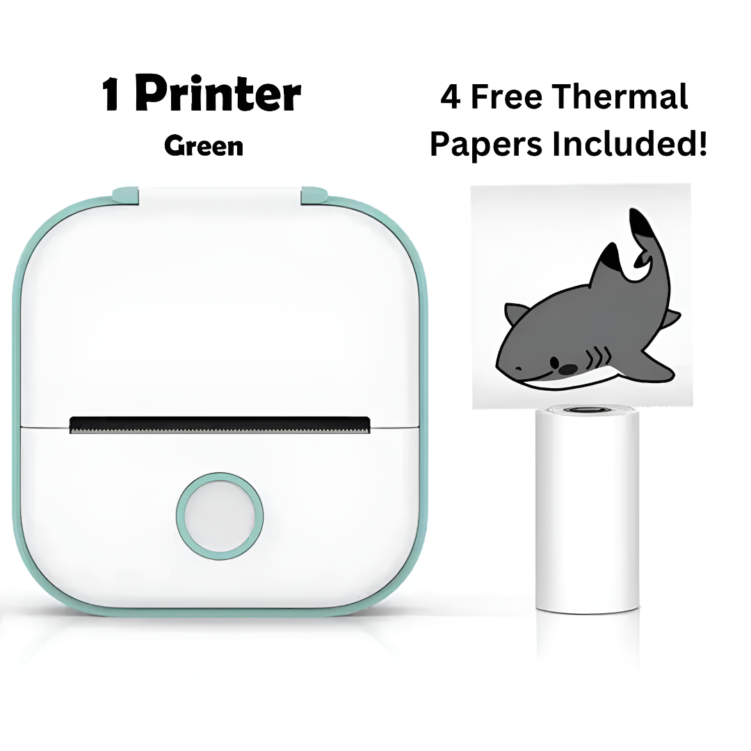 Portable Wireless Printer Compact Lightweight Mobile Printing Device