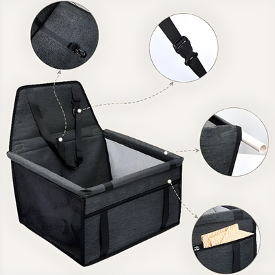 Pet Car Seat For Small Dogs And Cats Secure Travel Booster
