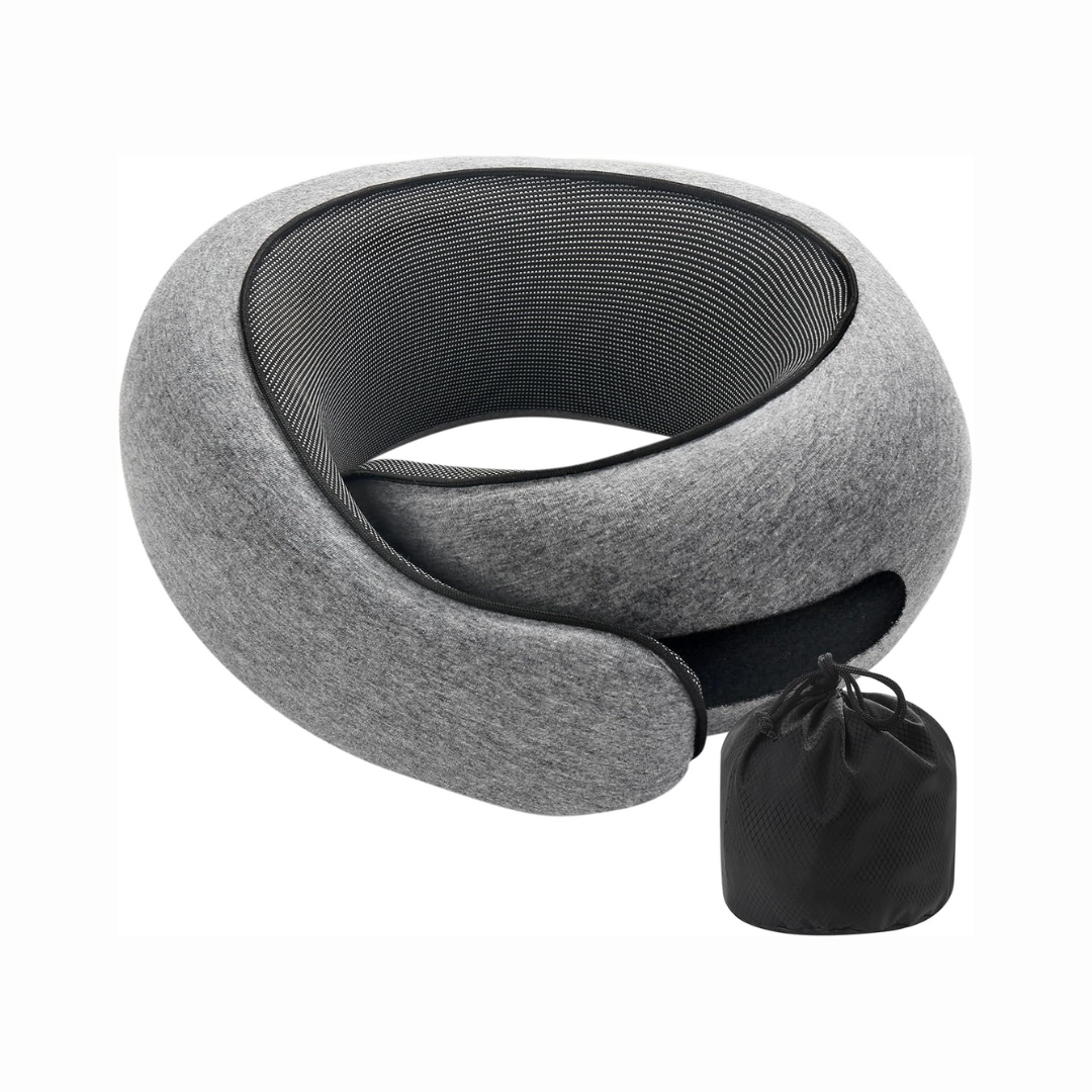 Memory Foam Travel Pillow For Neck Support And Comfort