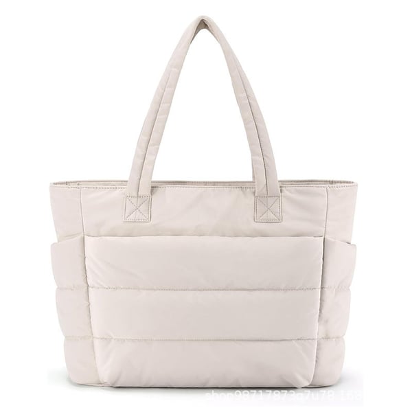 Lightweight Puffy Tote Bag Spacious Durable Everyday Carry Bag