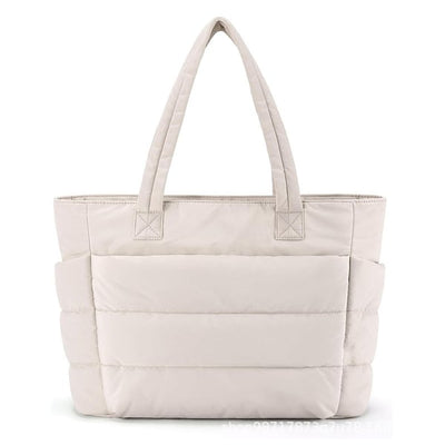 Lightweight Puffy Tote Bag Spacious Durable Everyday Carry Bag