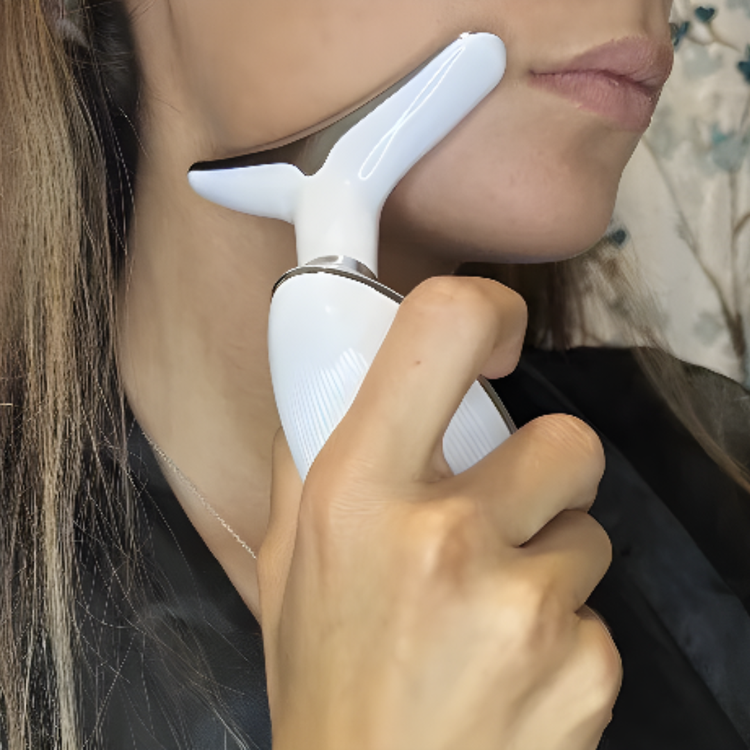 LED Neck And Face Massager For Wrinkle Removal And Skin Care