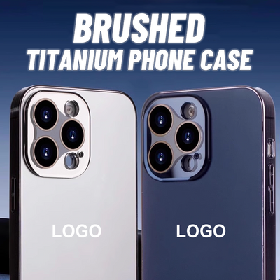 Brushed Titanium Phone Case Durable Protective Cover For Smartphones