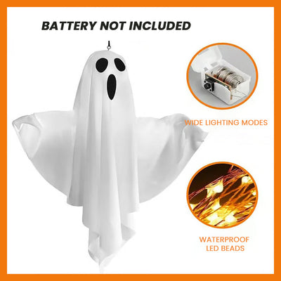 Halloween Glowing Ghost Chandelier Spooky Party Decoration Light