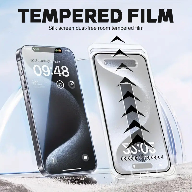 Silk Screen Tempered Screen Protector Dust-Free Clear Film