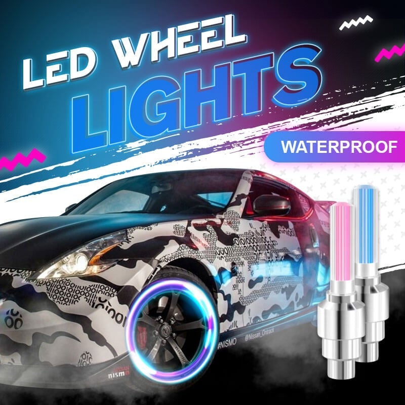 Waterproof LED Wheel Lights For Cars And Bikes Durable Bright