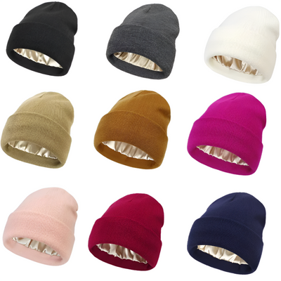 Anti-Frizz Beanie With Comfortable Silk Lining For Smooth Hair