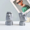 Moai Glasses Holder Resin Statue Easter Island Decor Desktop Accessory