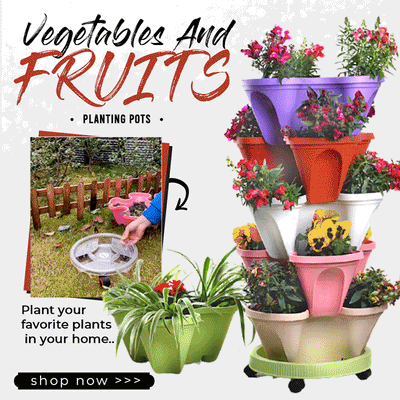 Stackable Strawberry Plant Pots For Easy Vertical Gardening