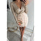 Elia Dress With Stylish Patchwork And Decorative Fringes