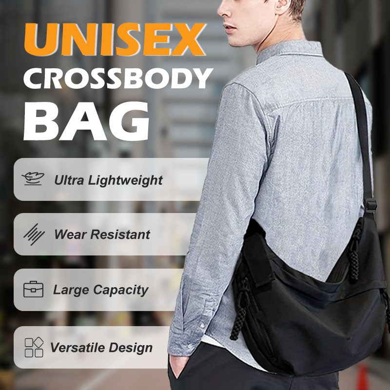Unisex Large Capacity Crossbody Bag Spacious Durable Everyday Use