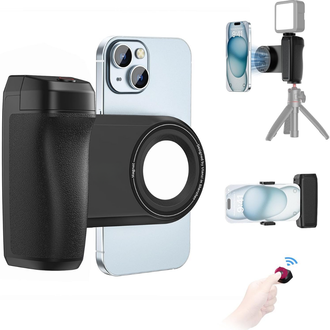 Magnetic Phone Tripod With Wireless Remote Control For Stability