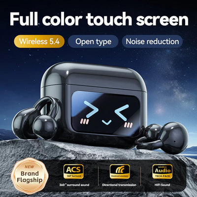 Smart Touchscreen Bluetooth Earbuds Wireless Noise Cancelling Earphones