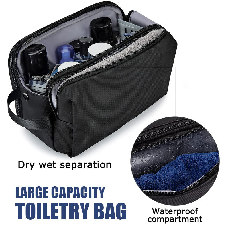 Large Capacity Wash Bag Durable Twill Travel Toiletry Organizer