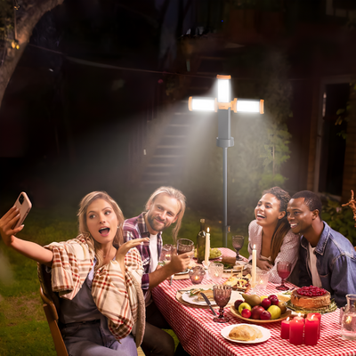 Rechargeable LED Camping Light With Adjustable Stand And Portable Design