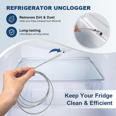 Refrigerator Unclogger Tool For Easy Drain And Maintenance