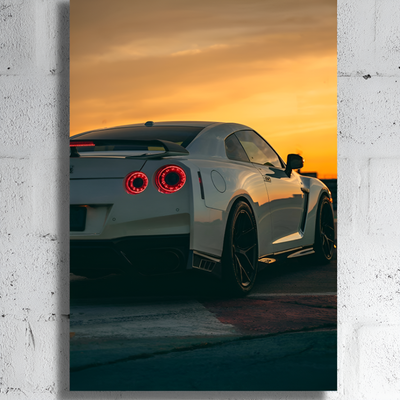 LED Car Wall Art Canvas Modern Lighted Vehicle Wall Decor