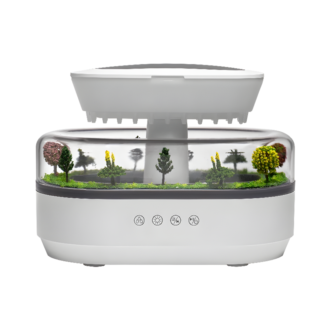 Raindrop LED Humidifier With Soothing Night Light And Whisper Quiet Operation