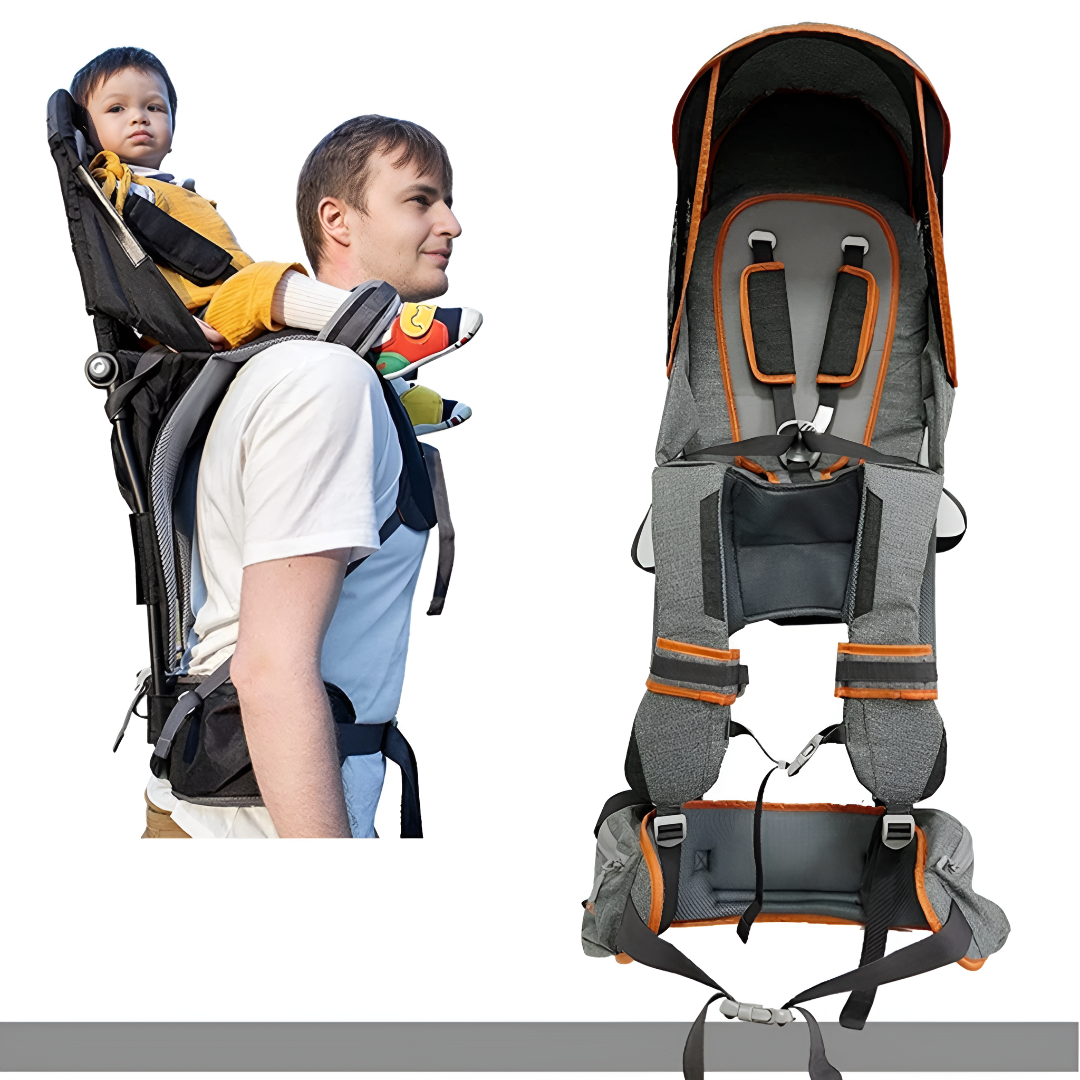 Baby Hiking Carrier Backpack With Adjustable Sunshade And Comfort Harness