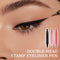 Double-Head Stamp Eyeliner Pen For Precise Easy Eye Makeup